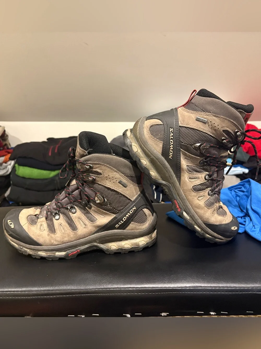 Salomon Hiking Boots 2012 Goretex Mens US 8.5 Gorpcore Outdoors Trail Shoes Used
